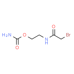 ChemSpider 2D Image | 2-[(Bromoacetyl)amino]ethyl carbamate | C5H9BrN2O3