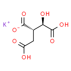 ChemSpider 2D Image | Potassium 3-carboxylato-2,3-dideoxy-L-threo-pentaric acid | C6H7KO7