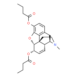 ChemSpider 2D Image | Dibutyrylmorphine | C25H31NO5