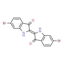 ChemSpider 2D Image | 6,6'-dibromoindigo | C16H8Br2N2O2