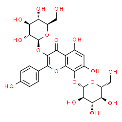 ChemSpider 2D Image | Herbacetin 3,8-O-diglucoside | C27H30O17