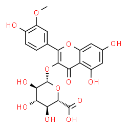 ChemSpider 2D Image | Isorhamnetin 3-glucuronide | C22H20O13