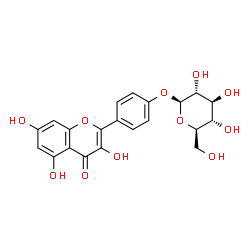 ChemSpider 2D Image | Kaempferol 4â€²-O-glucoside | C21H20O11