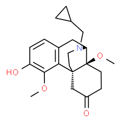 ChemSpider 2D Image | 17-(Cyclopropylmethyl)-3-hydroxy-4,14-dimethoxymorphinan-6-one | C22H29NO4