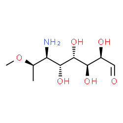 ChemSpider 2D Image | (2R,3S,4S,5R,6S,7R)-6-Amino-2,3,4,5-tetrahydroxy-7-methoxyoctanal | C9H19NO6