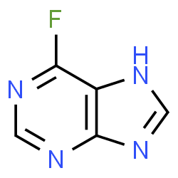 ChemSpider 2D Image | 6-Fluoropurine | C5H3FN4