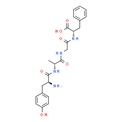 ChemSpider 2D Image | L-Tyrosyl-D-alanylglycyl-L-phenylalanine | C23H28N4O6