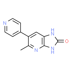 ChemSpider 2D Image | 5-methyl-6-(pyridin-4-yl)-4H-imidazo[4,5-b]pyridin-2-ol | C12H10N4O