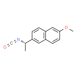 ChemSpider 2D Image | (S)-2-(1-isocyanatoethyl)-6-methoxynaphthalene | C14H13NO2
