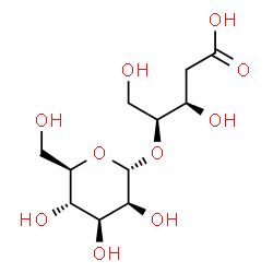 ChemSpider 2D Image | 2-Deoxy-4-O-alpha-D-mannopyranosyl-L-erythro-pentonic acid | C11H20O10