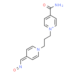 ChemSpider 2D Image | 4-Carbamoyl-1-{3-[4-(nitrosomethylene)-1(4H)-pyridinyl]propyl}pyridinium | C15H17N4O2