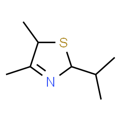 ChemSpider 2D Image | 4,5-DIMETHYL-2-ISOPROPYL-3-THIAZOLINE | C8H15NS