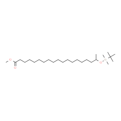 ChemSpider 2D Image | Methyl 18-{[dimethyl(2-methyl-2-propanyl)silyl]oxy}nonadecanoate | C26H54O3Si