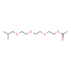 ChemSpider 2D Image | 2-[2-(2-Isobutoxyethoxy)ethoxy]ethyl acetate | C12H24O5