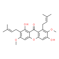 ChemSpider 2D Image | β-mangostin | C25H28O6