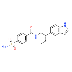 ChemSpider 2D Image | N-[2-(1H-INDOL-5-YL)-BUTYL]-4-SULFAMOYL-BENZAMIDE | C19H21N3O3S