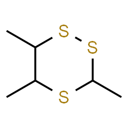 ChemSpider 2D Image | 3,4,6-trimethyl-1,2,5-trithiane | C6H12S3