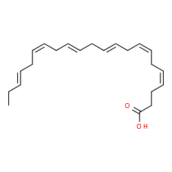 ChemSpider 2D Image | (4Z,7Z,10E,13E,16Z,19E)-4,7,10,13,16,19-Docosahexaenoic acid | C22H32O2
