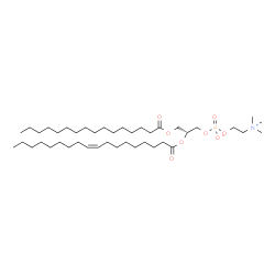 ChemSpider 2D Image | 1-palmitoyl-2-oleoyl-sn-glycero-3-phosphocholine | C42H82NO8P
