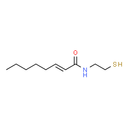 ChemSpider 2D Image | (2E)-N-(2-Sulfanylethyl)-2-octenamide | C10H19NOS