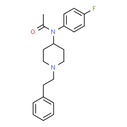 ChemSpider 2D Image | N-(4-Fluorophenyl)-N-[1-(2-phenylethyl)-4-piperidinyl]acetamide | C21H25FN2O