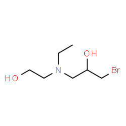 ChemSpider 2D Image | 1-Bromo-3-[ethyl(2-hydroxyethyl)amino]-2-propanol | C7H16BrNO2