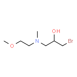 ChemSpider 2D Image | 1-Bromo-3-[(2-methoxyethyl)(methyl)amino]-2-propanol | C7H16BrNO2