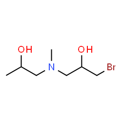 ChemSpider 2D Image | 1-Bromo-3-[(2-hydroxypropyl)(methyl)amino]-2-propanol | C7H16BrNO2