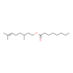 ChemSpider 2D Image | 3,7-Dimethyl-6-octen-1-yl octanoate | C18H34O2