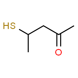 ChemSpider 2D Image | 4-MERCAPTO-2-PENTANONE | C5H10OS