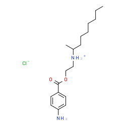 ChemSpider 2D Image | N-{2-[(4-Aminobenzoyl)oxy]ethyl}-2-nonanaminium chloride | C18H31ClN2O2