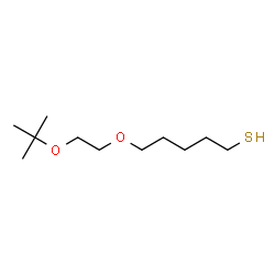 ChemSpider 2D Image | 5-{2-[(2-Methyl-2-propanyl)oxy]ethoxy}-1-pentanethiol | C11H24O2S