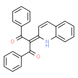 ChemSpider 2D Image | 1,3-Diphenyl-2-(2(1H)-quinolinylidene)-1,3-propanedione | C24H17NO2