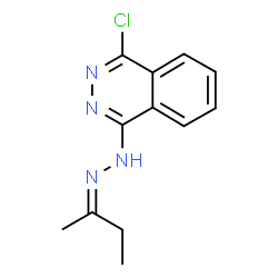 ChemSpider 2D Image | 1-[(2Z)-2-(2-Butanylidene)hydrazino]-4-chlorophthalazine | C12H13ClN4