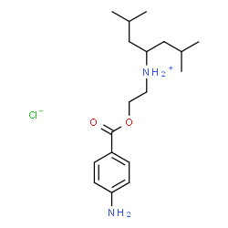 ChemSpider 2D Image | N-{2-[(4-Aminobenzoyl)oxy]ethyl}-2,6-dimethyl-4-heptanaminium chloride | C18H31ClN2O2