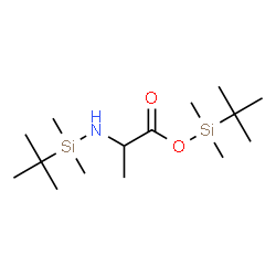 ChemSpider 2D Image | tert-Butyl(dimethyl)silyl 2-([tert-butyl(dimethyl)silyl]amino)propanoate | C15H35NO2Si2