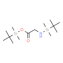 ChemSpider 2D Image | N,O-Bis(dimethyl-t-butylsilyl)-l-glycine | C14H33NO2Si2