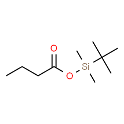 ChemSpider 2D Image | Dimethyl(2-methyl-2-propanyl)silyl butyrate | C10H22O2Si