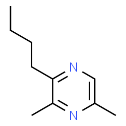 ChemSpider 2D Image | 2-Butyl-3,5-dimethylpyrazine | C10H16N2