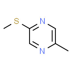ChemSpider 2D Image | 2-Methyl-5-(methylthio)pyrazine | C6H8N2S