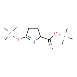 ChemSpider 2D Image | Trimethylsilyl 5-[(trimethylsilyl)oxy]-3,4-dihydro-2H-pyrrole-2-carboxylate | C11H23NO3Si2