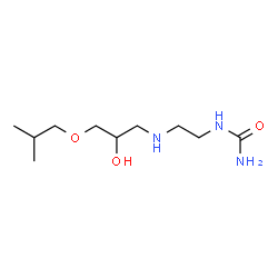 ChemSpider 2D Image | 1-{2-[(2-Hydroxy-3-isobutoxypropyl)amino]ethyl}urea | C10H23N3O3