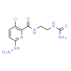 ChemSpider 2D Image | N-[2-(Carbamoylamino)ethyl]-3-chloro-6-hydrazino-2-pyridinecarboxamide | C9H13ClN6O2