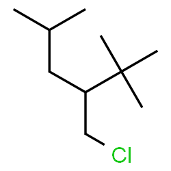 ChemSpider 2D Image | 3-(Chloromethyl)-2,2,5-trimethylhexane | C10H21Cl