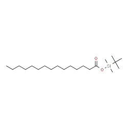 ChemSpider 2D Image | tert-Butyl(dimethyl)silyl pentadecanoate | C21H44O2Si