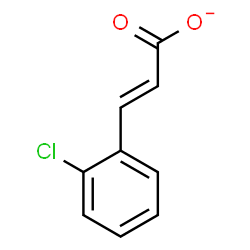 ChemSpider 2D Image | (2E)-3-(2-Chlorophenyl)acrylate | C9H6ClO2
