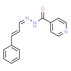 ChemSpider 2D Image | Isonicotinic acid, cinnamylidenehydrazide | C15H13N3O