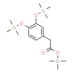 ChemSpider 2D Image | Trimethylsilyl {3,4-bis[(trimethylsilyl)oxy]phenyl}acetate | C17H32O4Si3