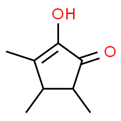 ChemSpider 2D Image | 2-Hydroxy-3,4,5-trimethyl-2-cyclopenten-1-one | C8H12O2