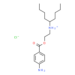 ChemSpider 2D Image | N-{2-[(4-Aminobenzoyl)oxy]ethyl}-5-nonanaminium chloride | C18H31ClN2O2